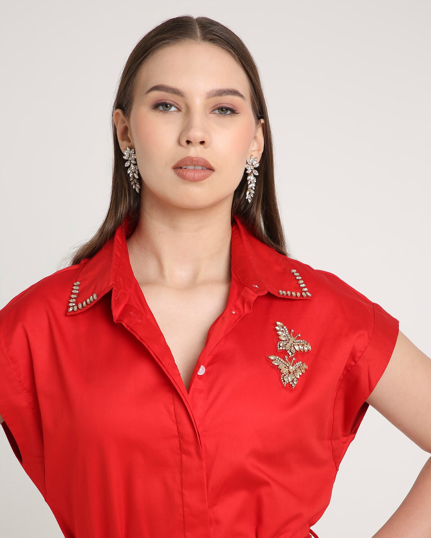 Two Butterfly Dress (Red)