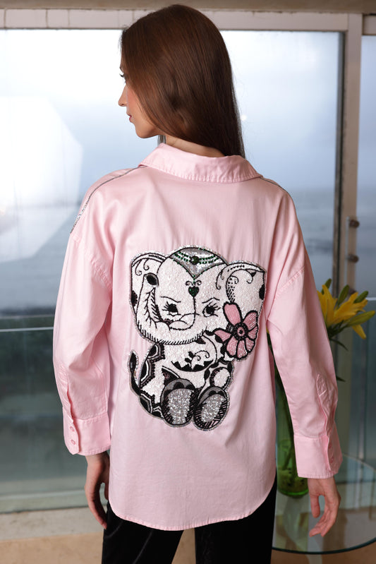 PINK GANESHA SHIRT