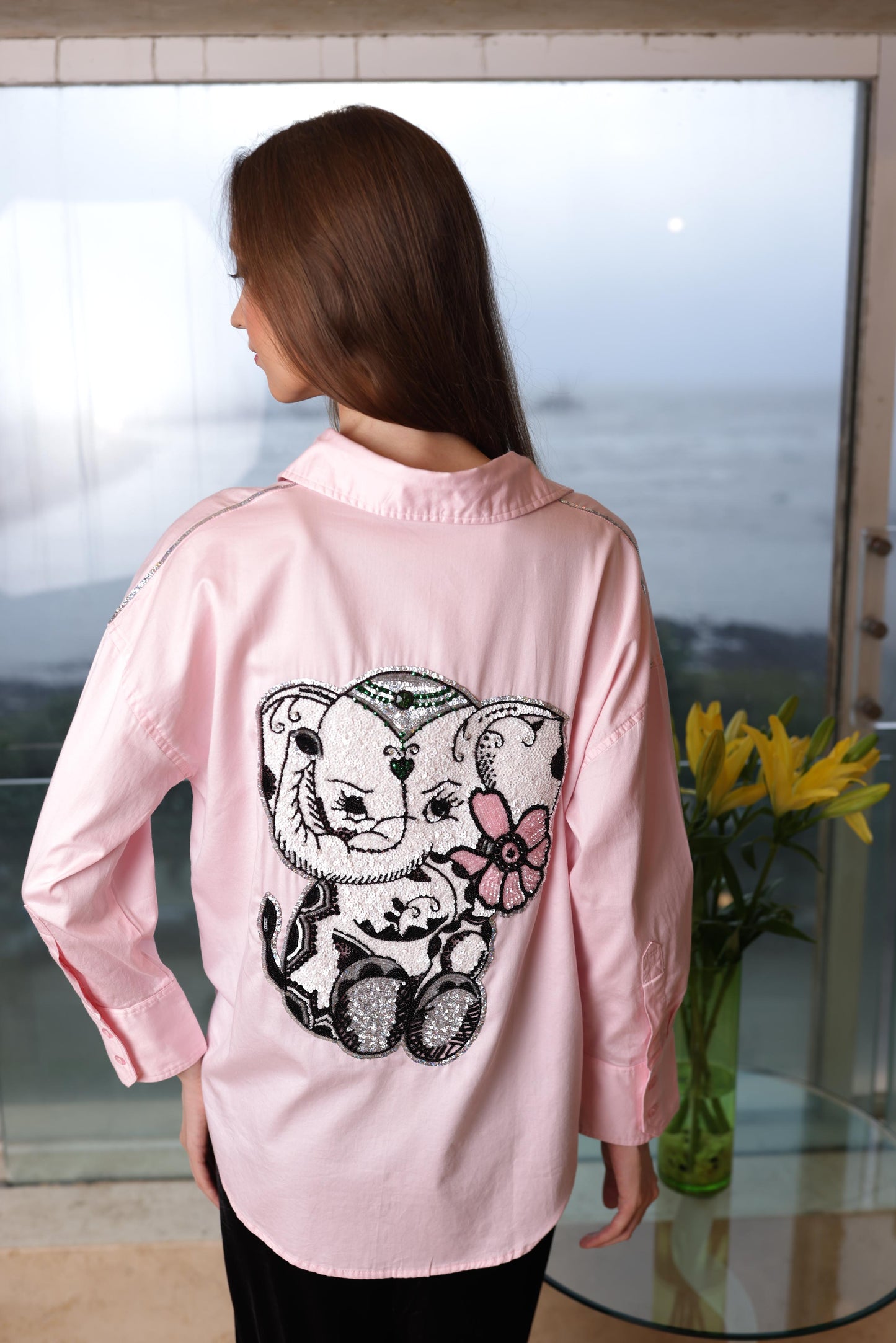 PINK GANESHA SHIRT