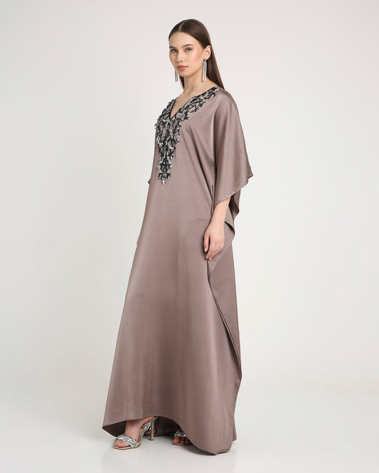 Mauve Taupe Kaftan