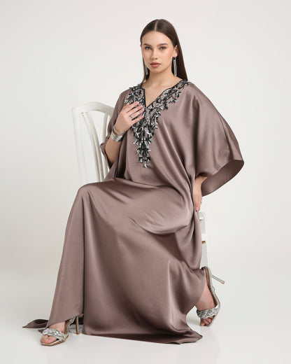 Mauve Taupe Kaftan