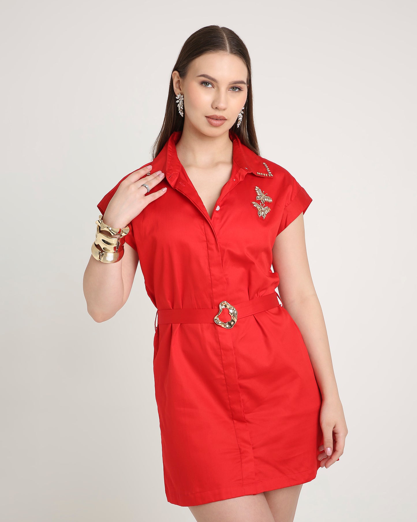 Two Butterfly Dress (Red)