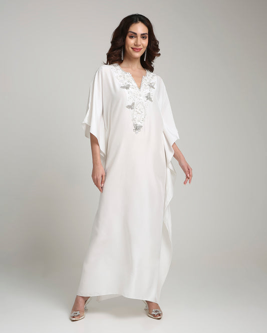 White Sitara Kaftan (White)