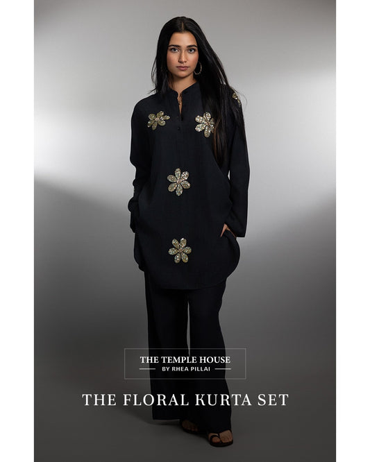 THE FLORAL KURTA SET